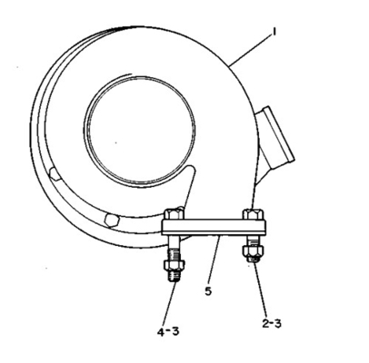 0R5534 CARTRIDGE-D5 D6D D6H 966C Excavator Engine Turbocharger 3125932