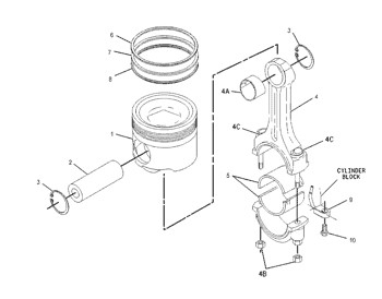168-4538 Engine 9T2306 Pump Group Piston Cylinder Liner 1684538 Tube A Ring 9T-2306