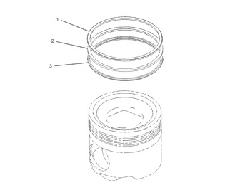 130-5867 Engine 7E5213 Ring Group Piston Cylinder Liner 1305867 Piston Ring 7E-5213