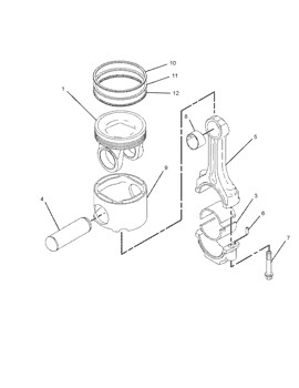 1979335 Pin As Engine 197-9335 Ring Rs3406E1 Ring Set Piston Cylinder Liner 34-0600