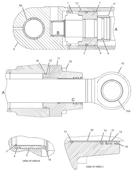 297-7752 Engine 1053635 Pump Group Piston Cylinder Liner 2977752 Piston Ring 105-3635