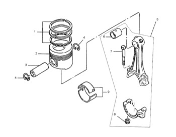 Tak9889 Piston Liner Kit Cylinder Liner 297-7750 Engine Tak-9889 Ring 2977750 Piston