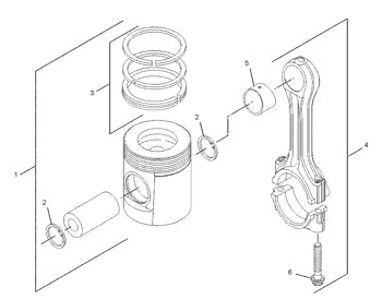 288-9942 Ring 2889942 Piston As 0.50 Mm Engine 320-8H3S Cylinder Liner 3208H3S Piston