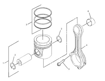 2767475 Piston As W Ring Gr Cylinder Liner 7C-115 Engine 276-7475 Ring 7C115 Pin Piston