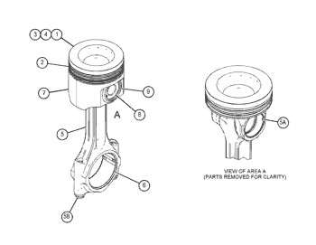6I4248 Crown As Piston Cylinder Liner 3V-5476 Engine 6I-4248 Ring 3V5476 Piston