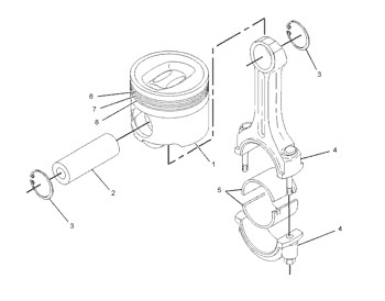 9R-9408 Ring 9R9408 Piston Rear Brake Engine 160-7994 Cylinder Liner 1607994 Body A