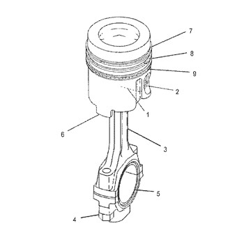 288-9942 Ring 2889942 Piston As 0.50 Mm Engine 320-8H3S Cylinder Liner 3208H3S Piston