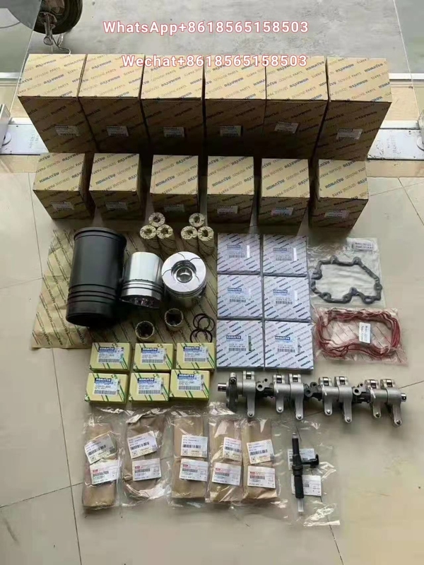 Komatsu Pc400-8 Diesel Engine Assembly 6d125-1-2-3 Engine Four Matching Piston Components Piston Liner Piston Ring